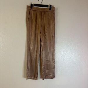 Industry republic Women's Tan Satin Pants M